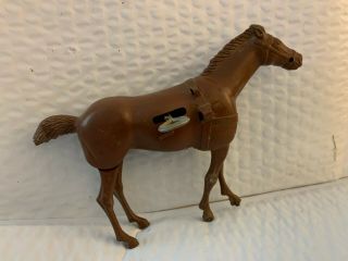 Vintage Plastic Wind - Up Toy Horse Unbranded