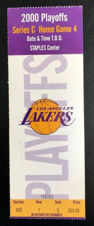 Game 7 Western Finals 2000 Lakers Vs Trail Blazers Kobe Bryant Shaq Iconic Dunk