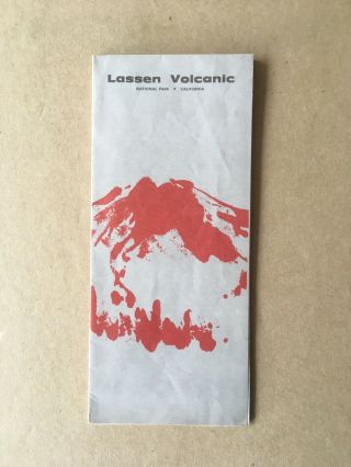 Vintage 1967 Lassen Volcanic National Park • California Brochure W/map