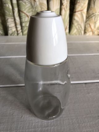 Vintage Westinghouse Gemco Sugar Shaker Dispenser Clear Glass W/plastic Top Euc
