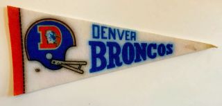 Vintage Nfl Denver Broncos Mini Pennant