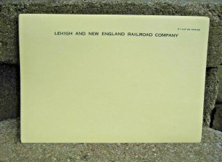 Vintage Lehigh And England Railroad Company Letterhead Note Paper 10 Sheets
