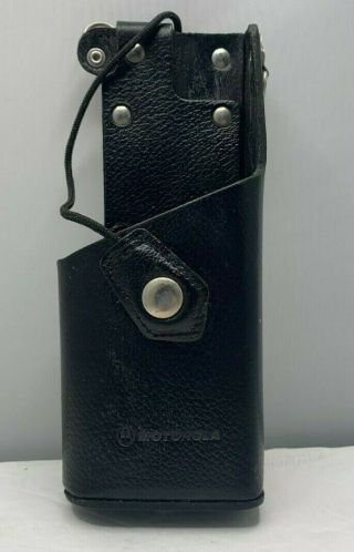Vintage Black Leather Motorola Astro Radio Holder Lapd Issued 42c82421j06