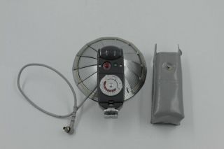 Vintage Honeywell Tilt A Mite Fan Bulb Flash For Slr Camera With Case