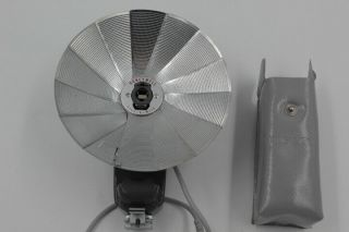 Vintage Honeywell Tilt A Mite Fan Bulb Flash For SLR Camera With Case 2