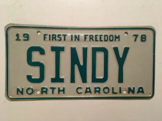 Vanity License Plate Cindy Sindy British Version Of Barbie 1960 