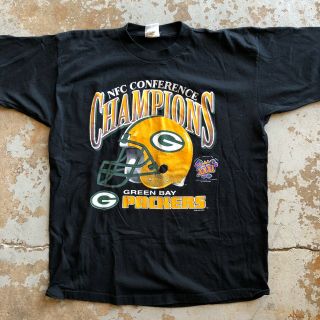 Vtg 1997 Green Bay Packers Bowl Xxxi Champions T - Shirt Size Xl Dynasty