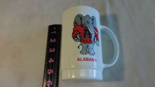 Vintage 1984 Alabama Crimson Tide Football Schedule Plastic Mug/cup