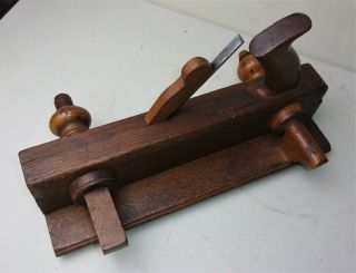 Antique H Chapin Union Factory 183 Woodworking Screw Arm Plane W Butcher Blade