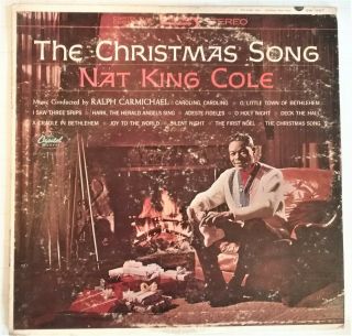 The Christmas Song By Nat King Cole Vintage Vinyl Record