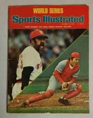 Sports Illustrated World Series Oct.  20,  1975 Red Sox/reds Tiant/ Bench