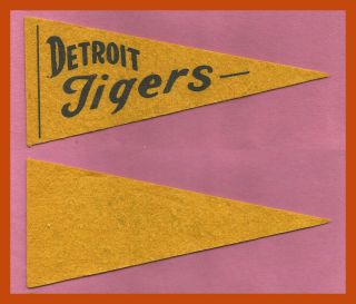 Vintage 1950’s Detroit Tigers Baseball Pennant