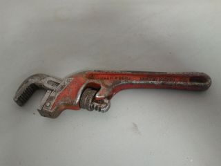 Vintage 8 " Ridgid No.  E8 Offset Pipe Wrench The Ridge Tool Company,  Real
