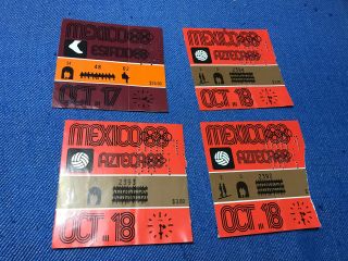 Mexico 1968 Olympic Games Tickets (2)