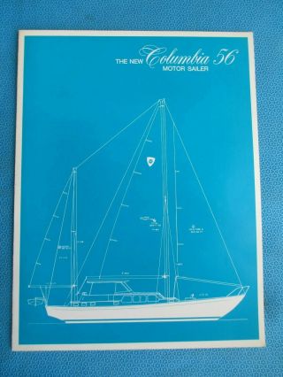 Vintage Possibly 1973 Columbia Yachts Plans And Specs 23 26 30 34 41 43 45 52