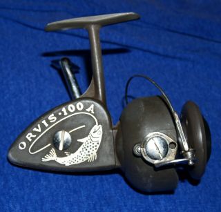 Vintage Orvis 100 A Spinning Fishing Reel Made In Italy