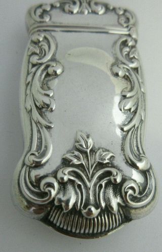 1800s Gorham Sterling Silver Art Nouveau Match Safe Vesta