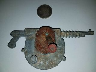 Vintage Old Play Machine Gun Tin Toy