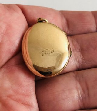 Antique Victorian 9ct Gold Back And Front Locket,  375 3