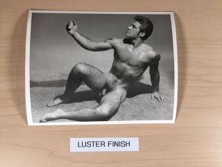 Great Male Nude Studio Pose,  1960’s Vintage Western Photography Guild,  4x5