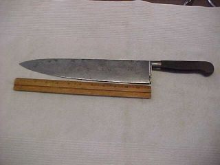 Antique Professional Lf&c Universal Carbon Steel Chef Knife 17 5/8 " Usa 12 " Bld