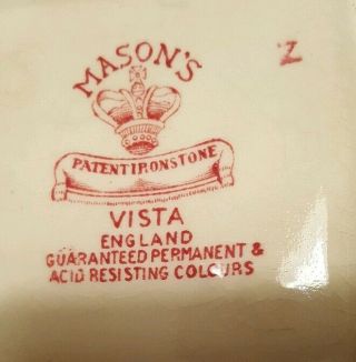 Vintage Mason`s Pink Vista Square 4 1/4 