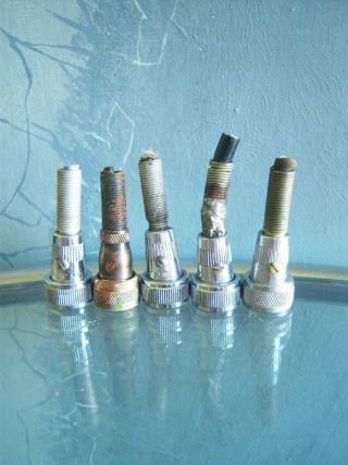 Five Vintage 1950 ' s microphone cable 5/8 amphenol connectors 75 - MC1F - 385 Shure 3