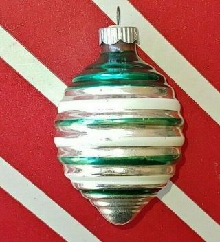 Vtg Shiny Brite Christmas Ribbed (beehive) Glass Tree Ornament
