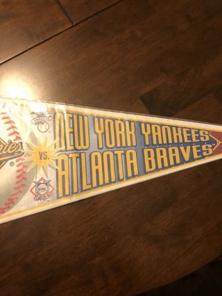 Mlb 1996 World Series Pennant York Yankees Vs Atlanta Braves Wincraft Sports