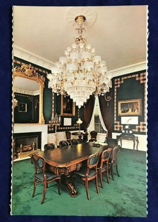 The Treaty Room In The White House Vintage Postcard Washington Dc 5.  5 X 3.  5