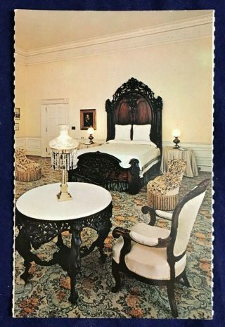 The Lincoln Bedroom In The White House Vintage Postcard Washington Dc 5.  5 X 3.  5
