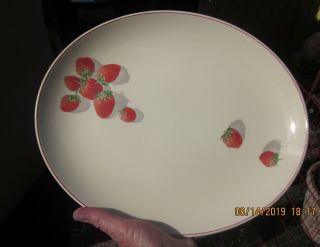 Vintage Strawberry Shortcake Cavitt - Shaw,  Oval Serving Platter 13 "
