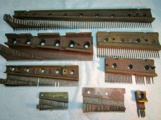 A Selection Of Broken Antique Music Box Combs For Spares