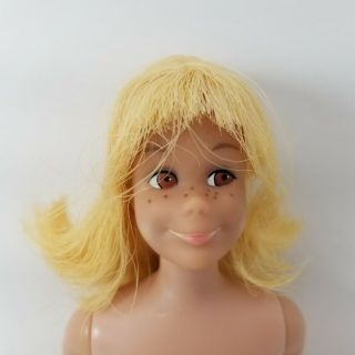 Vintage 1963 Mattel Barbie Skooter Blonde Doll Straight Leg Brown Eyes w/ BOX 2