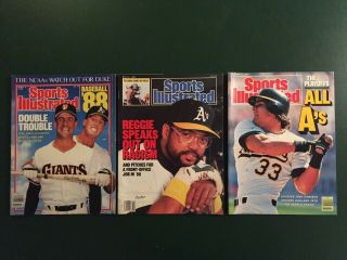 No Labels Sports Illustrated Oakland A’s Athletics Mlb Baseball Canseco Reggie