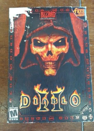 Diablo Ii 2 (blizzard 2000) Big Box Pc Game Complete Vintage V1.  0