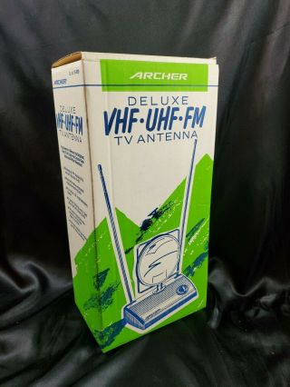 Vintage Archer Color Eagle Uhf Vhf Hdtv Tv Antenna & Fm 33 " Extended Ears