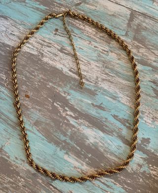 Vintage Sarah Coventry Goldtone Chain Necklace Chunky Chain 35 "
