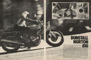 1972 Dunstall Norton 810 - 8 - Page Vintage Motorcycle Road Test Article