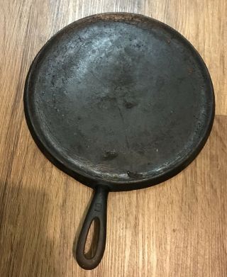 Vintage Antique Griswold Erie 9 Cast Iron Griddle Skillet Frying Pan (rare)