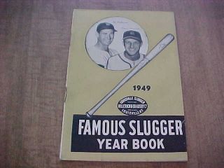1949 Louisville Slugger Famous Baseball Yearbook (t.  Williams & S.  Musial Cover)
