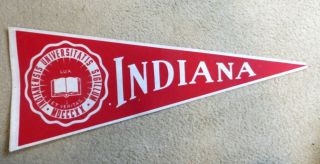 Vintage Indiana University Pennant - 30 " Long