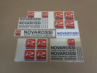 Vintage Novarossi Decals Sticker Sheet 1/8 Rc83.  2 Rc10gt Kyosho Mugen Serpent
