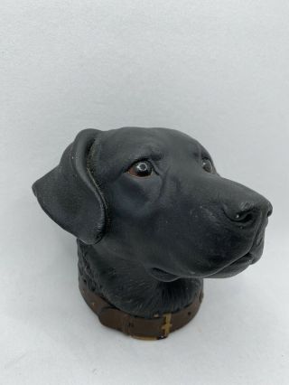 Vintage Bossons England Character Wall Hanging Chalkware Head Black Lab
