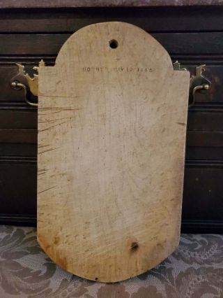 Vintage Rustic French Bread Cutting Board Mother May 12 1945 12.  5x7