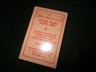 Mile Lenormand No.  12274 36 Fortune Telling Playing Cards Vintage J.  M.  C