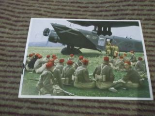 33) Junkers ? Postcard Photo Spanish Junkers Ju 52.