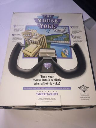 The Mouse Yoke Vintage Colorado Spectrum Flight Simulator Ms - Dos Macintosh