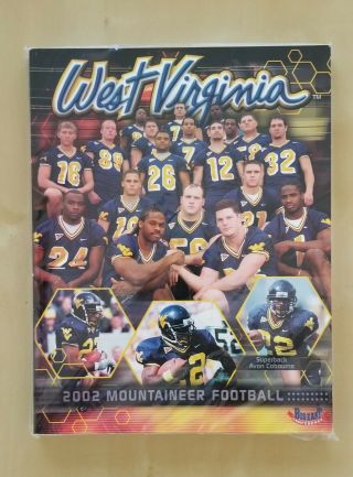 2002 Wvu West Virginia Football Media Guide - Very Thick Guide