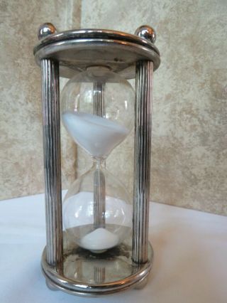 Vtg 6 Minute Advertising Sand Timer Time Count Sandglass Hourglass Pa